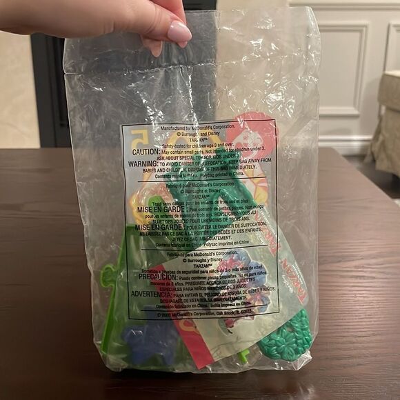Lot of 4 Walt Disney Tarzan on Video McDonalds Happy Meal Toys NWT Sealed in Pkg - Picture 7 of 9